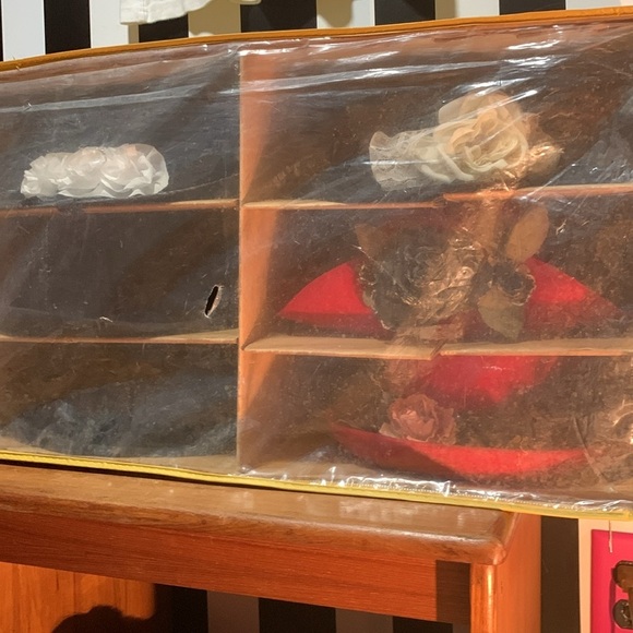 Vintage Collector’s Bundle 6 Different Wool /Velvet/Straw Hats Retro Storage Box - Picture 17 of 17